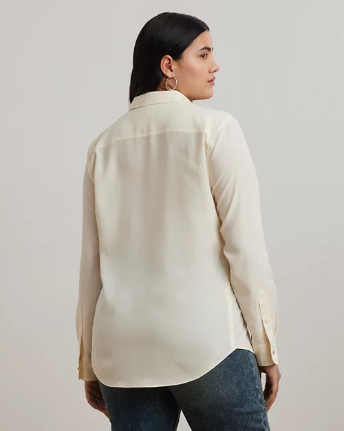 lauren ralph lauren Camisa de crepé para mujer | Ralph Lauren® ES Rebajas online