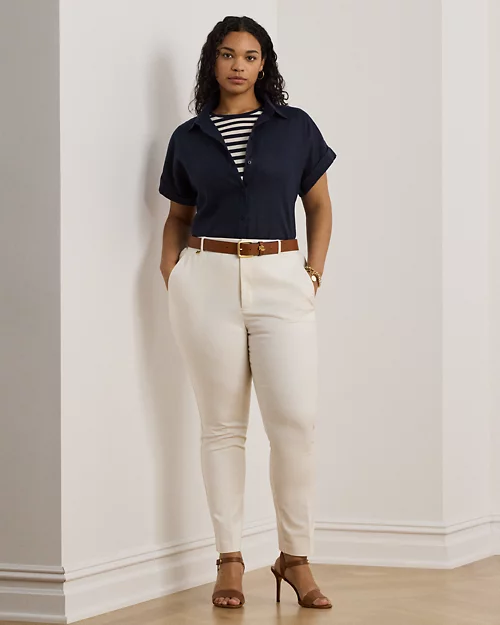 lauren ralph lauren Pantalón de algodón de doble cara para mujer | Ralph Lauren® ES Envío gratis