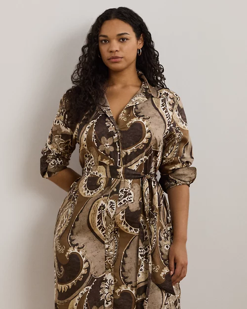 lauren ralph lauren Vestido camisero de sarga para mujer | Ralph Lauren® ES COMPRAR AHORA