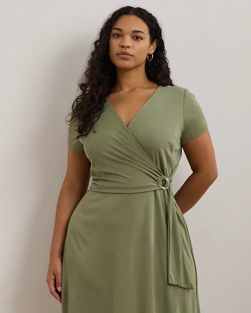 lauren ralph lauren Vestido cruzado de punto jersey para mujer | Ralph Lauren® ES Últimos 2 días