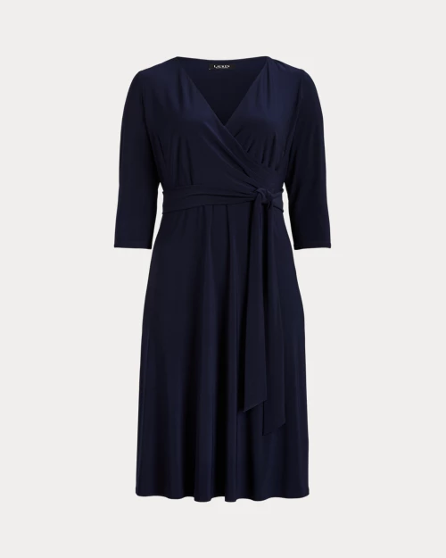 lauren ralph lauren Vestido cruzado de punto jersey para mujer | Ralph Lauren® ES Último día