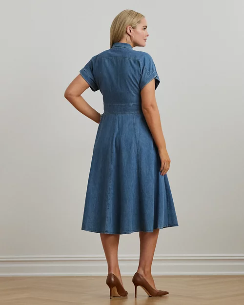 lauren ralph lauren Vestido camisero de denim con trabillas para mujer | Ralph Lauren® ES Oferta especial de fábrica