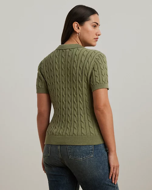 lauren ralph lauren Jersey tipo polo de algodón para mujer | Ralph Lauren® ES Superdescuento