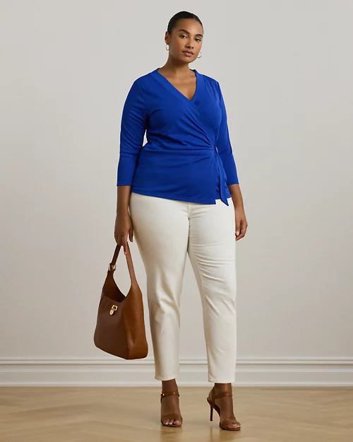 lauren ralph lauren Top de punto elástico para mujer | Ralph Lauren® ES Ahorra y exporta