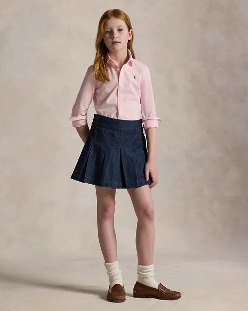 lauren ralph lauren Camisa oxford de algodón para niña | Ralph Lauren® ES Precios de Black Friday