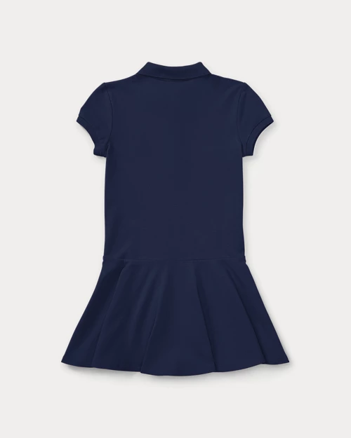 lauren ralph lauren Vestido polo de piqué elástico para niña | Ralph Lauren® ES Descuentos del mes