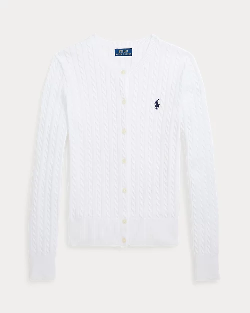lauren ralph lauren Cárdigan de algodón en punto de ochos para niña | Ralph Lauren® ES Ofertas especiales