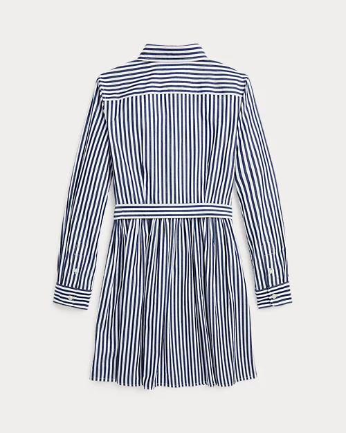 lauren ralph lauren Vestido camisero de popelina de algodón para niña | Ralph Lauren® ES Precio ultrabajo