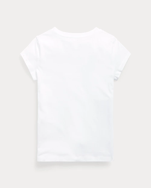 lauren ralph lauren Camiseta de punto jersey de algodón para niña | Ralph Lauren® ES Outlet online
