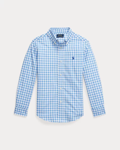 lauren ralph lauren Camisa de popelina de algodón de cuadros para niño | Ralph Lauren® ES Mejor oferta
