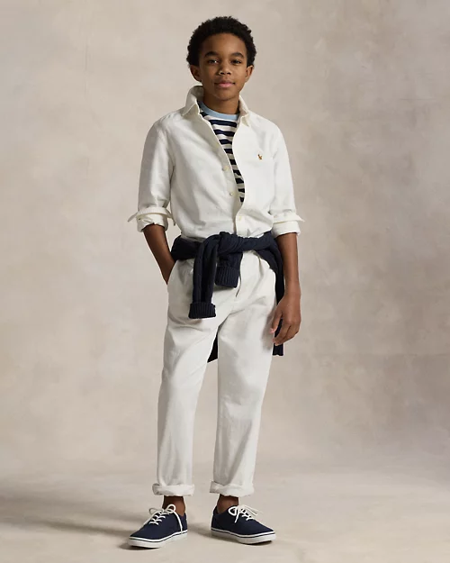 lauren ralph lauren Camisa Oxford icónica para niño | Ralph Lauren® ES Rebajas online