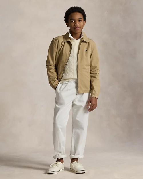 lauren ralph lauren Chaqueta Bayport de popelina de algodón para niño | Ralph Lauren® ES Envío gratis