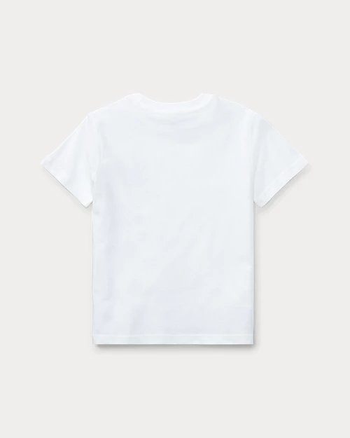 lauren ralph lauren Camiseta de algodón con cuello redondo para niño | Ralph Lauren® ES Últimos 3 días