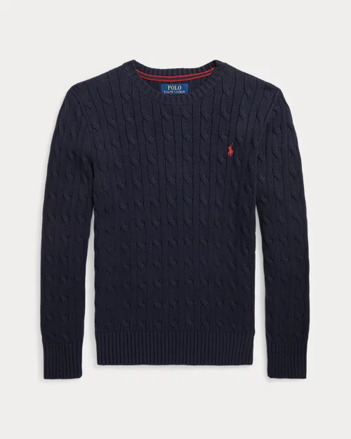 lauren ralph lauren Jersey de algodón en punto de ochos para niño | Ralph Lauren® ES ÚLTIMAS EDICIONES