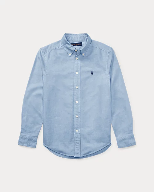 lauren ralph lauren Camisa Oxford Slim Fit de algodón para niño | Ralph Lauren® ES Superdescuento