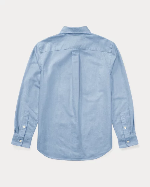 lauren ralph lauren Camisa Oxford Slim Fit de algodón para niño | Ralph Lauren® ES Superdescuento