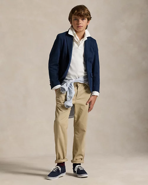 lauren ralph lauren Chaqueta de traje de chino elástica para niño | Ralph Lauren® ES Liquidación