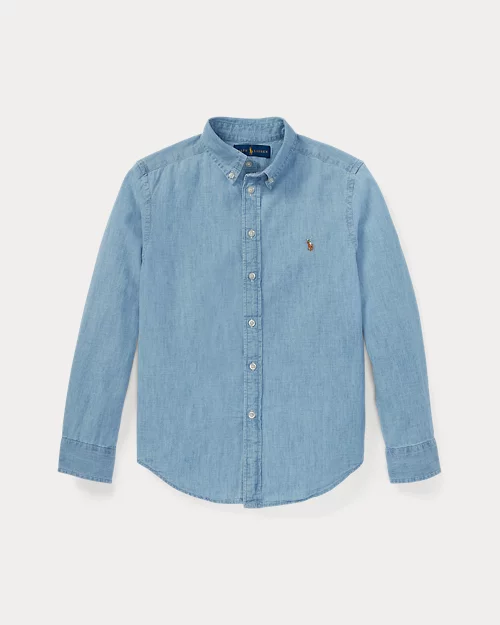 lauren ralph lauren Camisa de cambray de algodón para Children | Ralph Lauren® ES En oferta