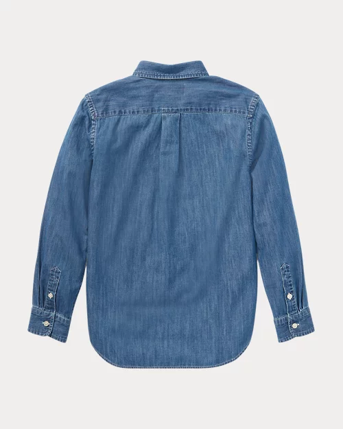 lauren ralph lauren Camisa de cambray de algodón para niño | Ralph Lauren® ES Libre de impuestos
