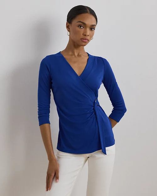 lauren ralph lauren Top de punto elástico para mujer | Ralph Lauren® ES Grandes ahorros