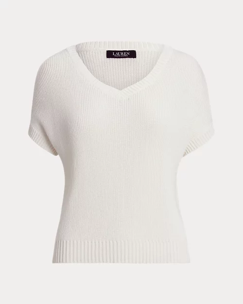 lauren ralph lauren Jersey de manga corta acanalado para mujer | Ralph Lauren® ES Rebajas de fin de temporada