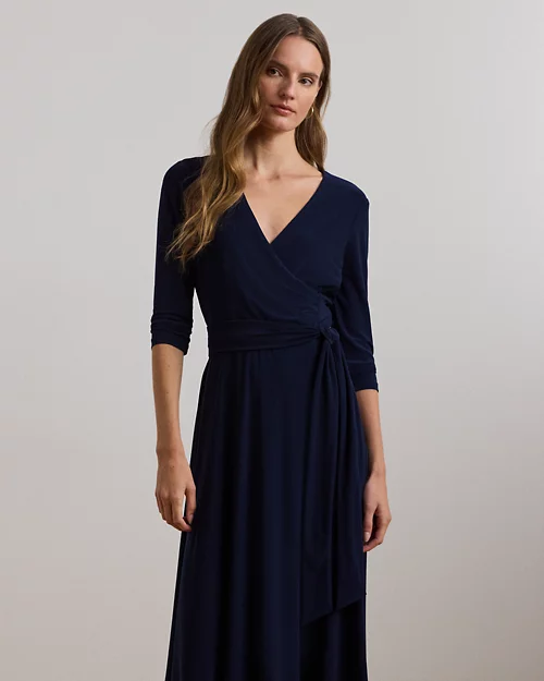 lauren ralph lauren Vestido cruzado de punto jersey para mujer | Ralph Lauren® ES En línea