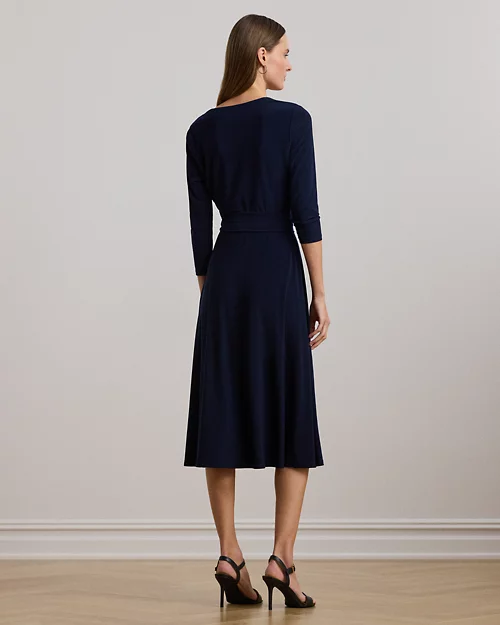 lauren ralph lauren Vestido cruzado de punto jersey para mujer | Ralph Lauren® ES En línea