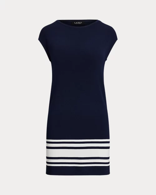 lauren ralph lauren Vestido de punto con manga de casquillo para mujer | Ralph Lauren® ES Outlet online