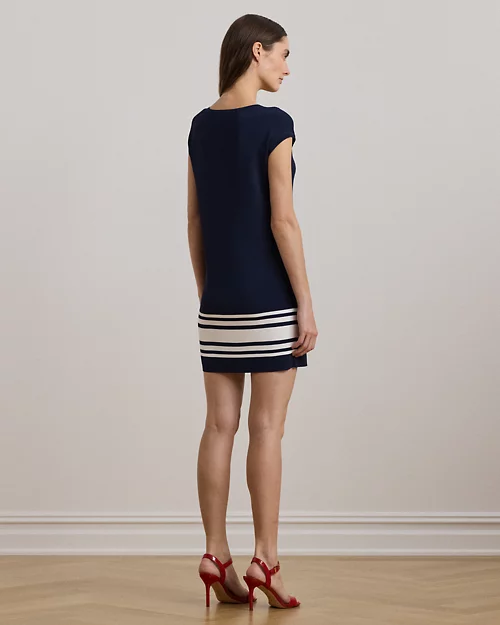 lauren ralph lauren Vestido de punto con manga de casquillo para mujer | Ralph Lauren® ES Outlet online
