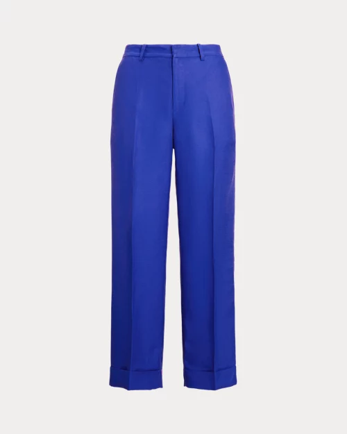 lauren ralph lauren Pantalón recortado de sarga y lino para mujer | Ralph Lauren® ES Rebajas