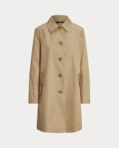 lauren ralph lauren Abrigo escocés de mezcla de algodón para mujer | Ralph Lauren® ES Ofertas