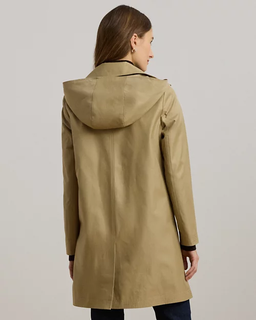 lauren ralph lauren Abrigo escocés de mezcla de algodón para mujer | Ralph Lauren® ES Ofertas