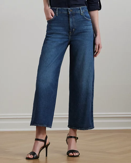 lauren ralph lauren Jeans recortados de tiro alto Wide Leg para mujer | Ralph Lauren® ES Los más vendidos