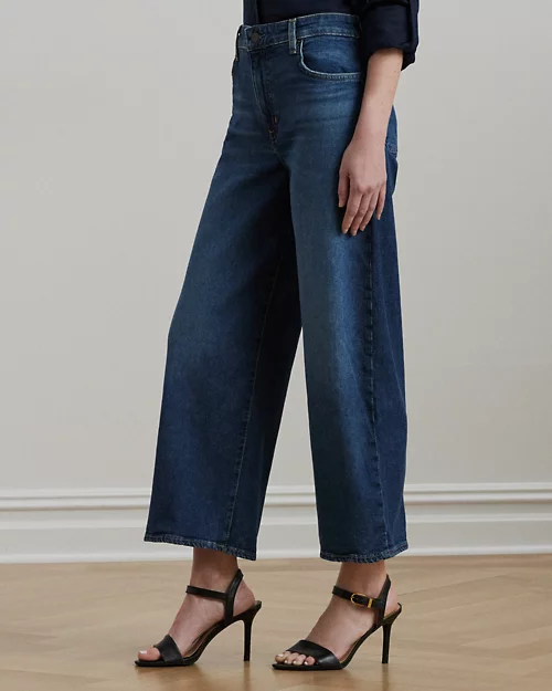 lauren ralph lauren Jeans recortados de tiro alto Wide Leg para mujer | Ralph Lauren® ES Los más vendidos