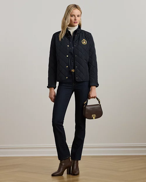 lauren ralph lauren Chaqueta acolchada con cuello semicisne para mujer | Ralph Lauren® ES Ventas relámpago