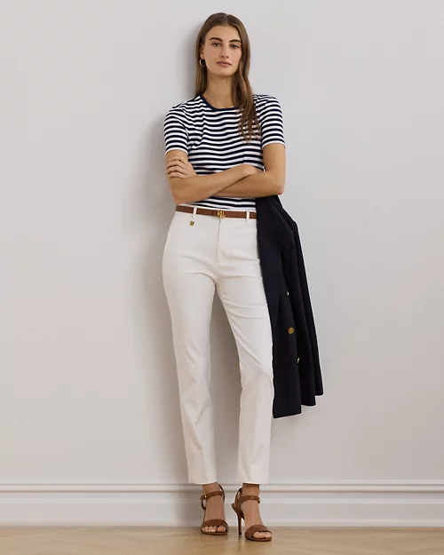 lauren ralph lauren Pantalón de algodón de doble cara para mujer | Ralph Lauren® ES Descuento