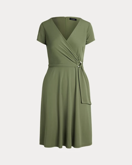 lauren ralph lauren Vestido cruzado de punto jersey para mujer | Ralph Lauren® ES Tienda