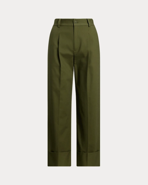 lauren ralph lauren Pantalón tobillero de algodón elástico para mujer | Ralph Lauren® ES Tienda