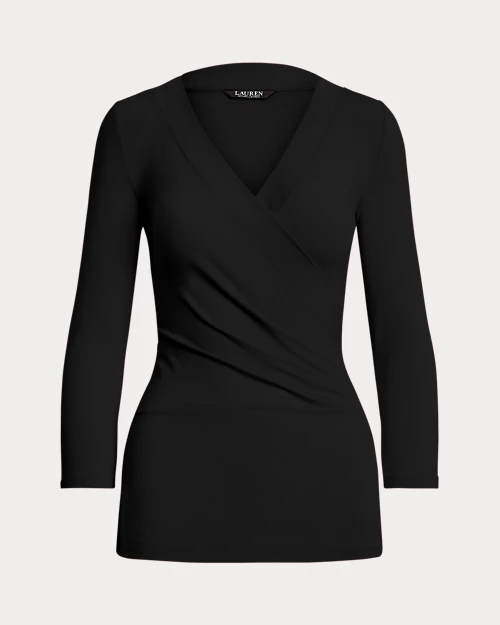lauren ralph lauren Top cruzado de punto jersey para mujer | Ralph Lauren® ES Liquidación