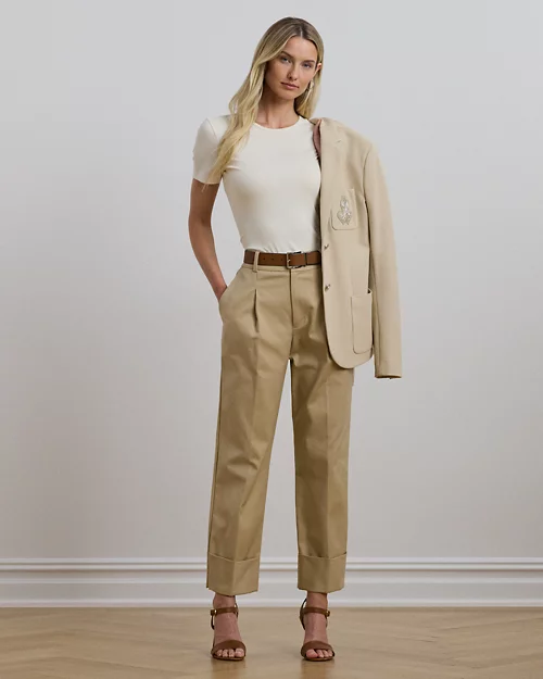 lauren ralph lauren Camiseta de algodón elástico para mujer | Ralph Lauren® ES Rebajas online