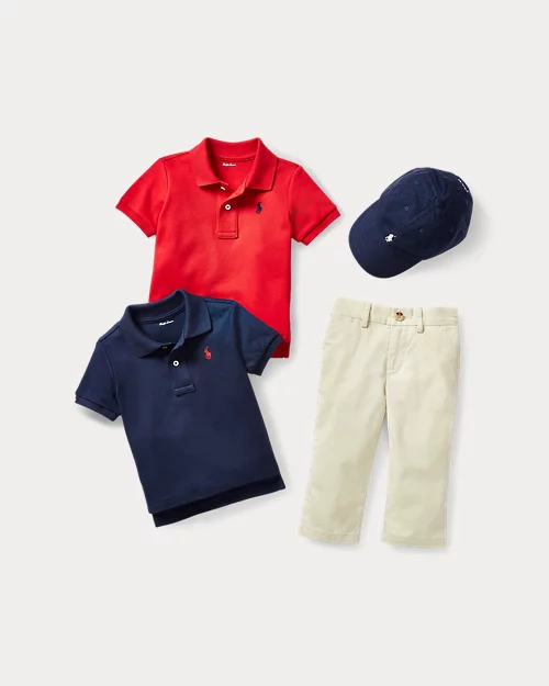 lauren ralph lauren Polo de algodón suave para bebé niño | Ralph Lauren® ES ÚLTIMAS EDICIONES