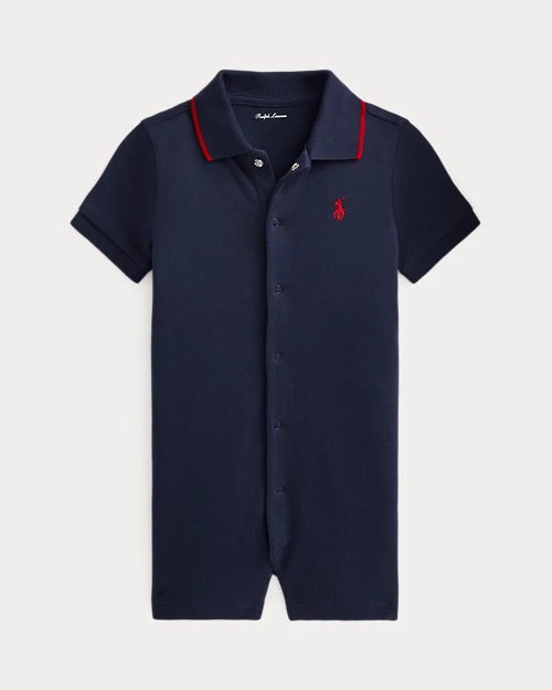 lauren ralph lauren Pelele corto tipo polo de algodón suave para bebé niño | Ralph Lauren® ES Superdescuento
