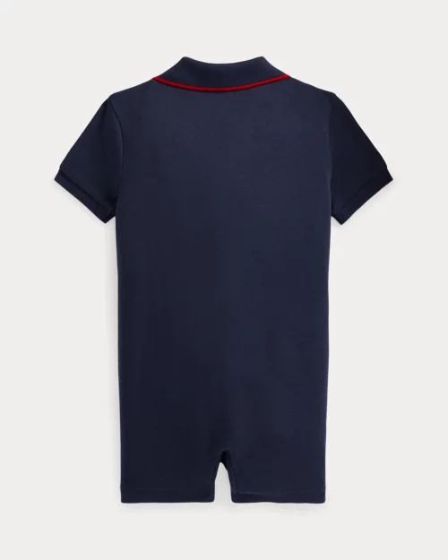 lauren ralph lauren Pelele corto tipo polo de algodón suave para bebé niño | Ralph Lauren® ES Superdescuento