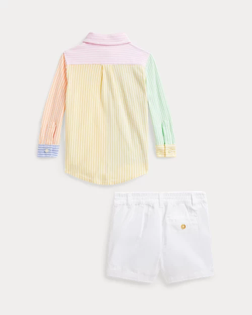 lauren ralph lauren Camisa Fun de algodón y pantalón corto para bebé niño | Ralph Lauren® ES Oferta exclusiva