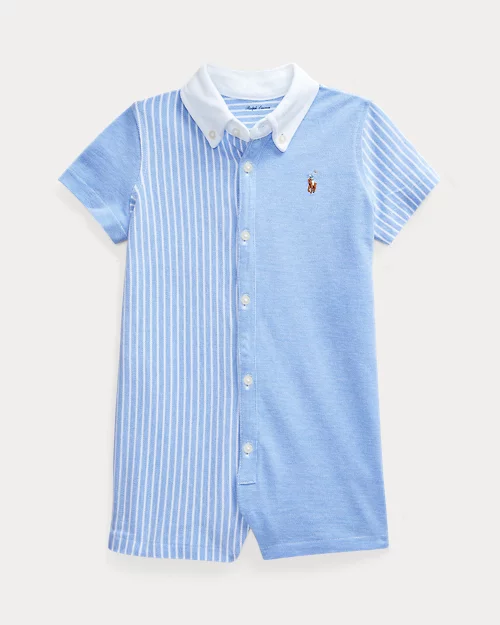 lauren ralph lauren Pelele corto de oxford de algodón para bebé niño | Ralph Lauren® ES