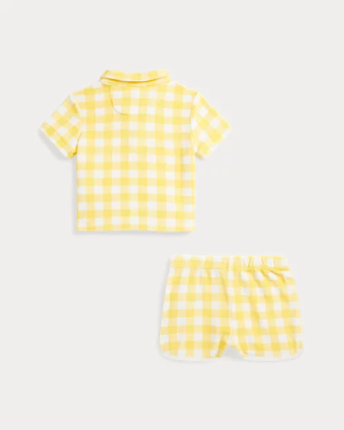 lauren ralph lauren Polo y pantalón corto de cuadros vichy para bebé niño | Ralph Lauren® ES Ofertas de temporada