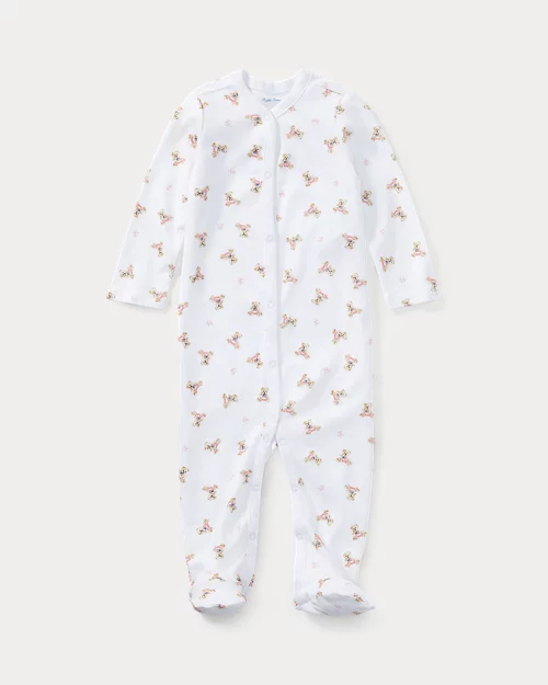 lauren ralph lauren Pelele de algodón con el osito de Polo para bebé niña | Ralph Lauren® ES Outlet online