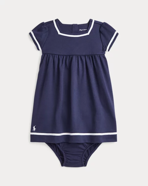 lauren ralph lauren Vestido y pololo de ponte elástico para bebé niña | Ralph Lauren® ES Tienda