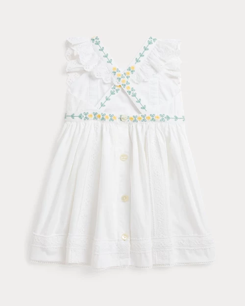 lauren ralph lauren Vestido y pololo de algodón con bordado para bebé niña | Ralph Lauren® ES Envío gratis