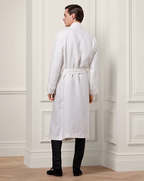 lauren ralph lauren Bata de lino con monograma para hombre | Ralph Lauren® ES Mejor oferta